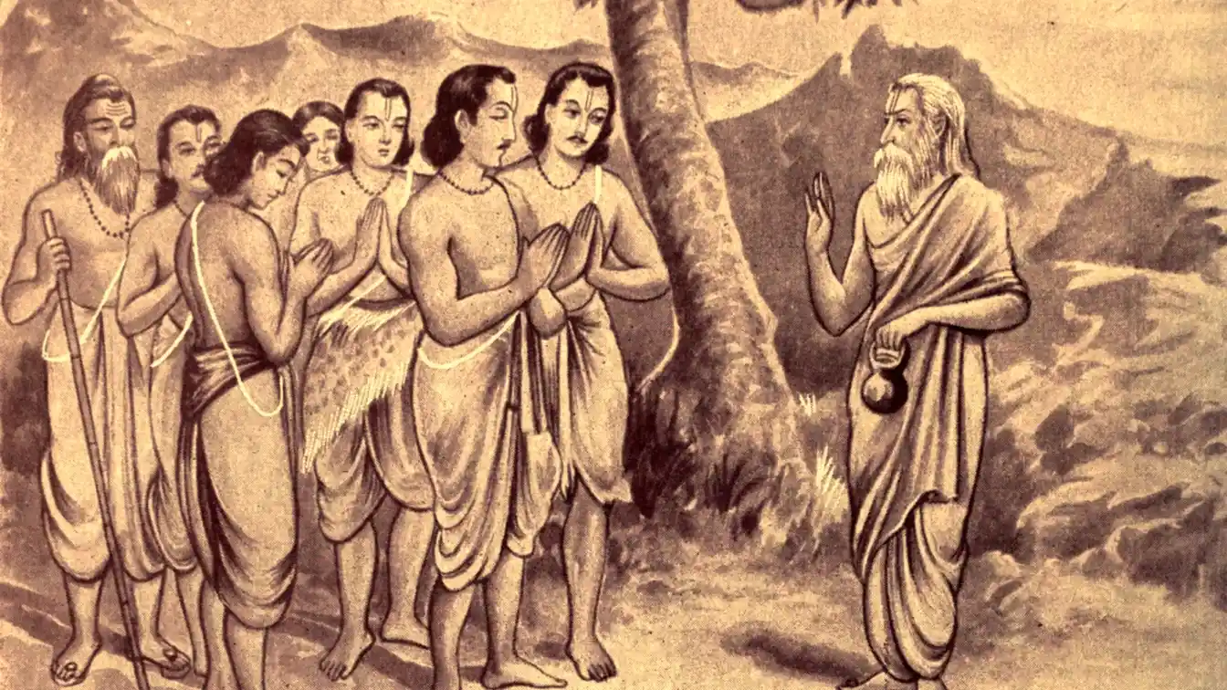Lord Krishna Protects Pandavas from Durvasa