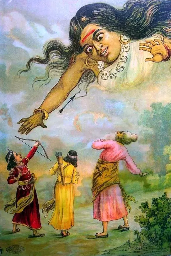 Tadaka Attacks Sri Rama