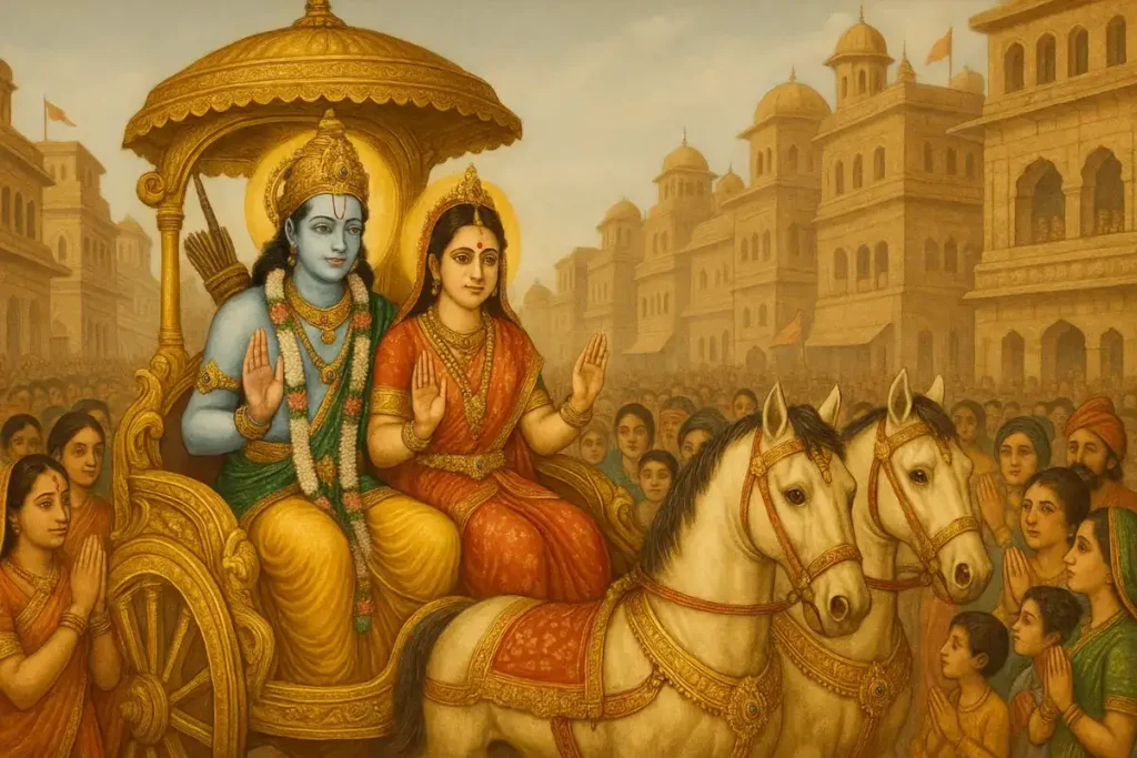 Sri Rama and Seeta Blessing