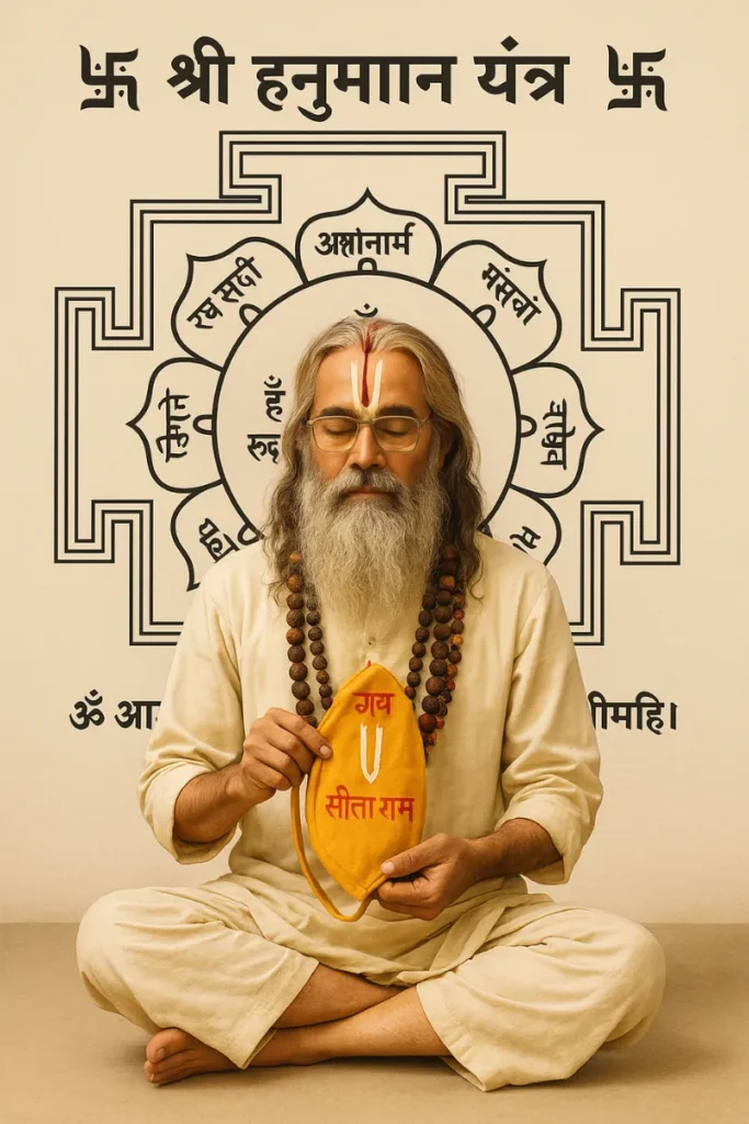 Chanting Hanuman Yantra