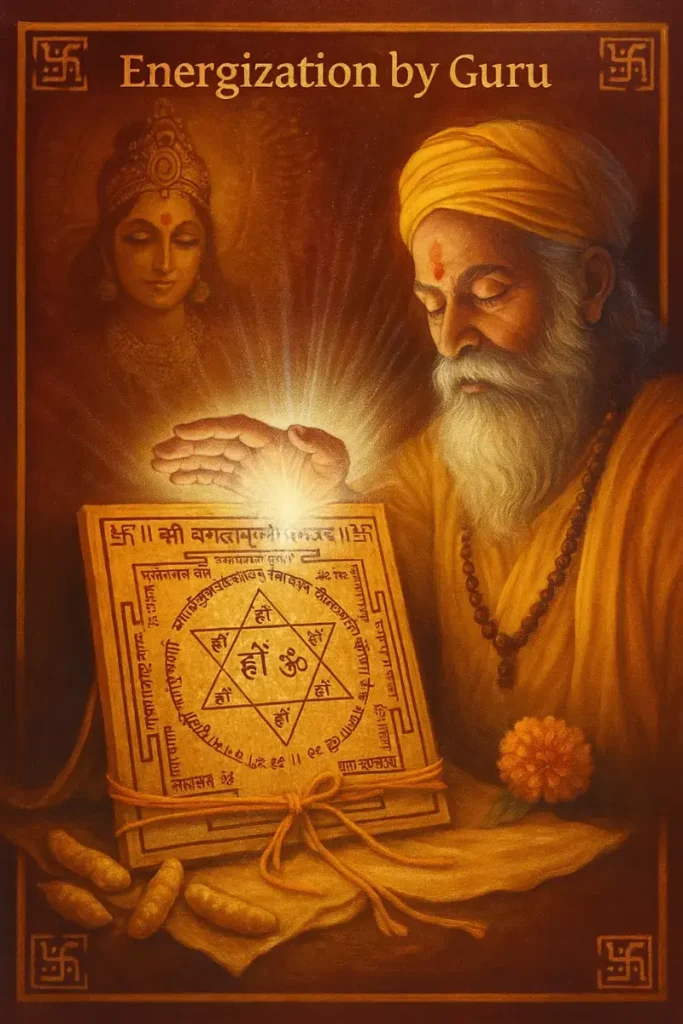 Energization of Bagalamukhi Yantra
