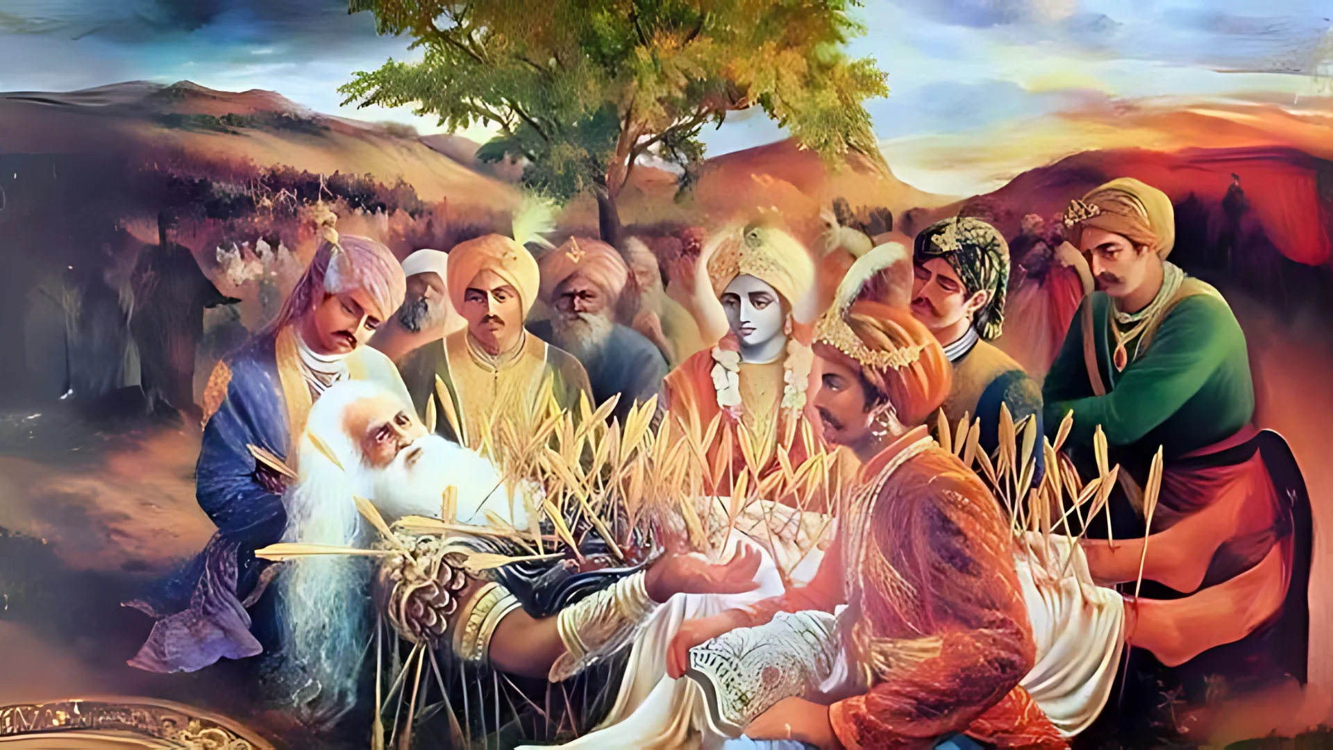 Bheeshma and Yudhishthira