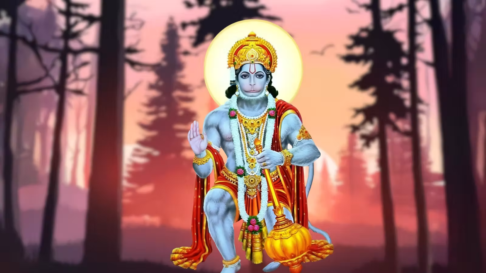 Imagen sobre Hanuman Bahuk, himno devocional compuesto por Goswami Tulsidas