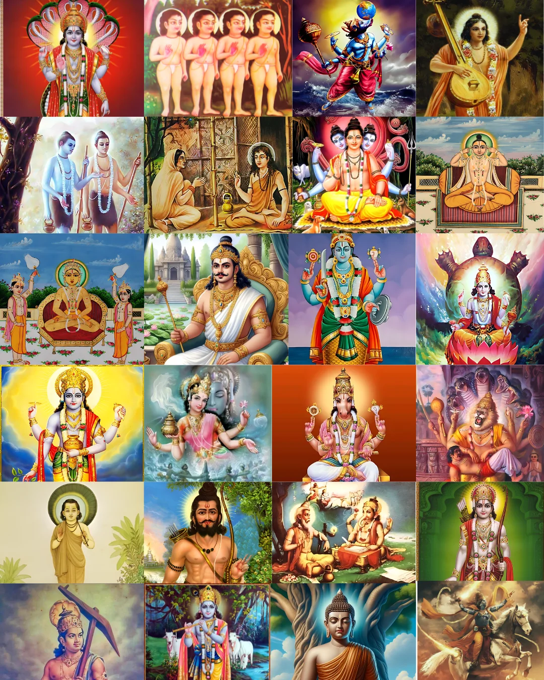 Incarnations of Bhagawan