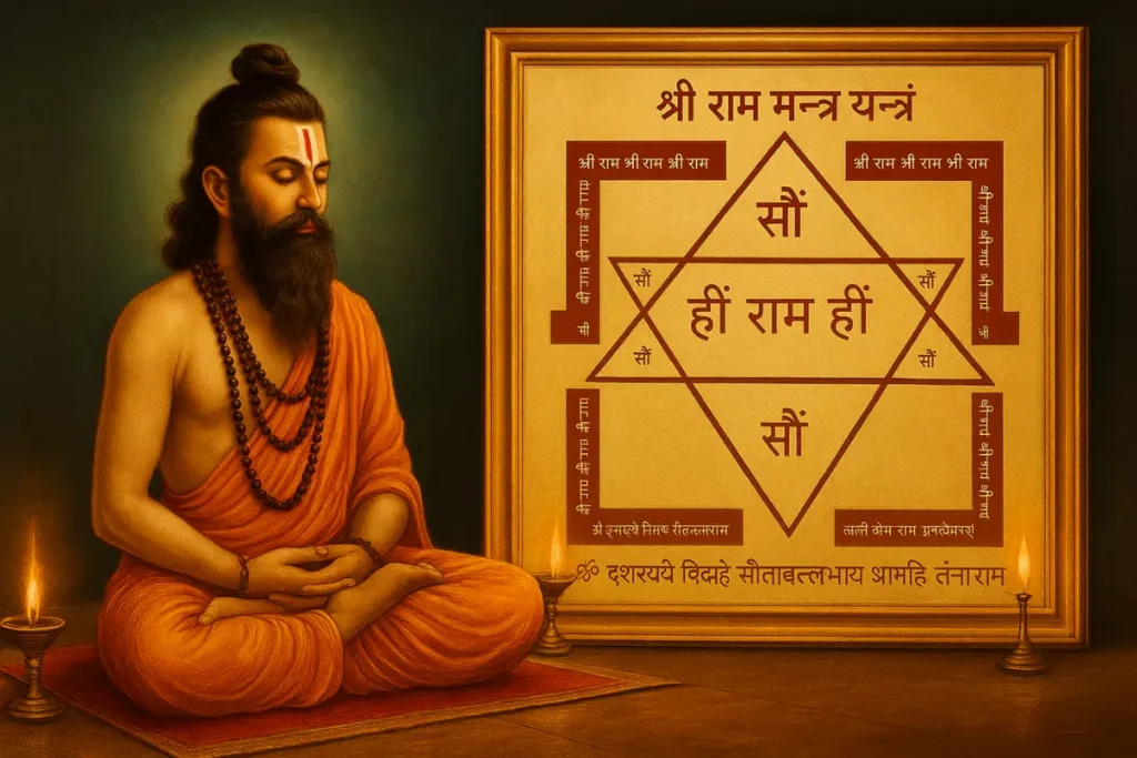 Meditating on the Rama Mantra Yantra