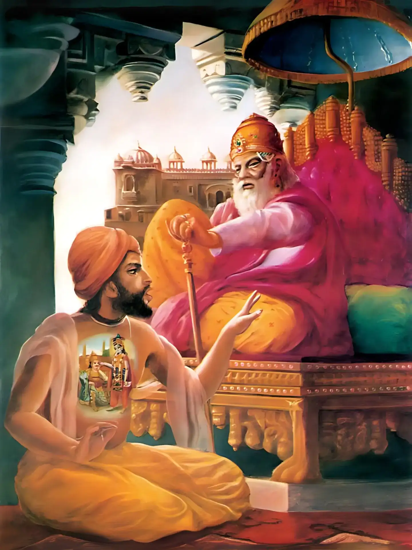 Dhritarashtra and Sanjaya