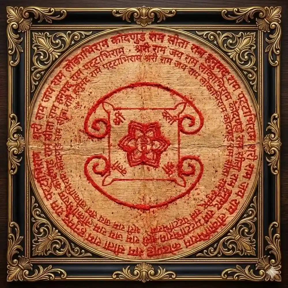 Product-A Framed Sri Bhakti Yantra-Illustration Only -Made to Order