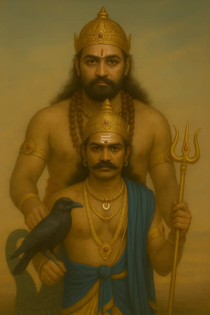 Rahu and Shani Devi