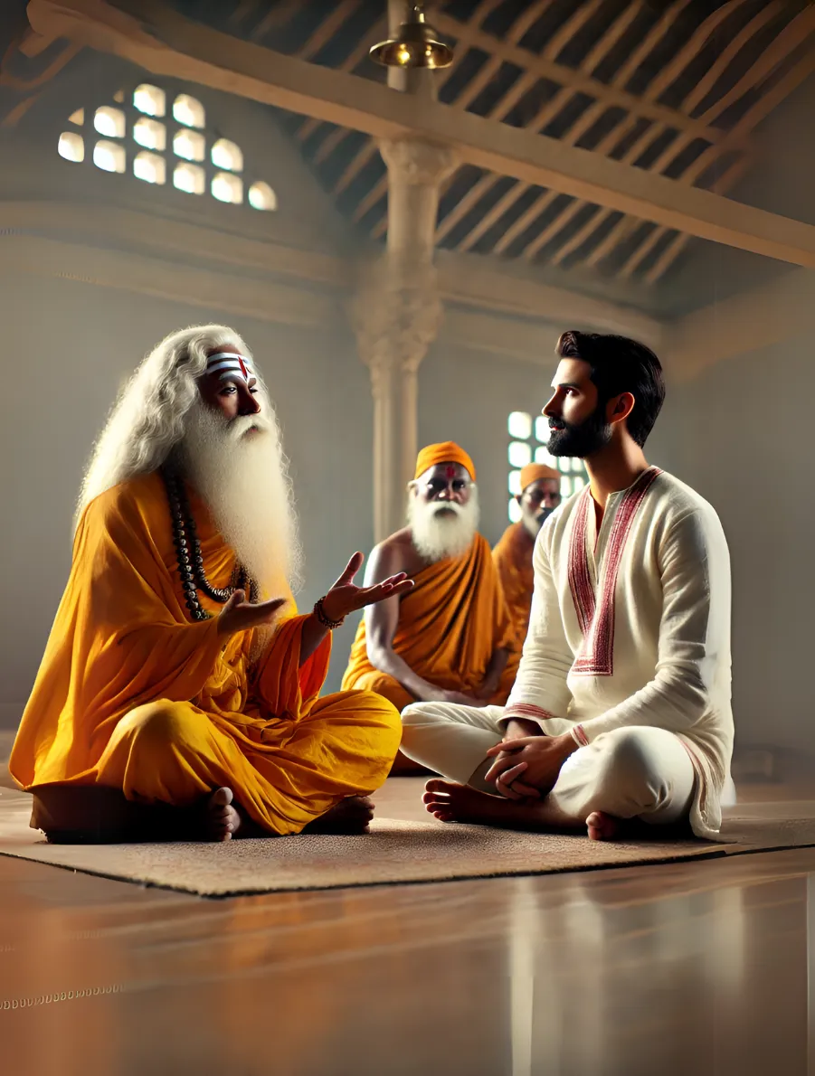 Man consulting a Sage