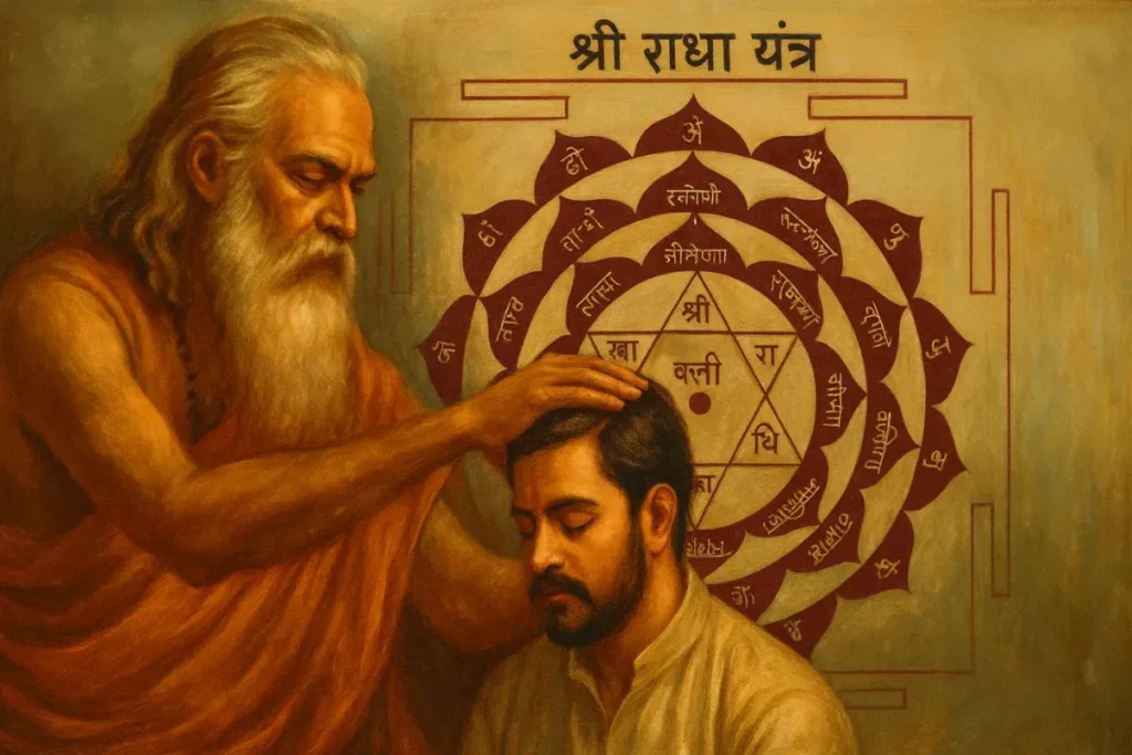 Guru Shakti and Sri Radha Yantra