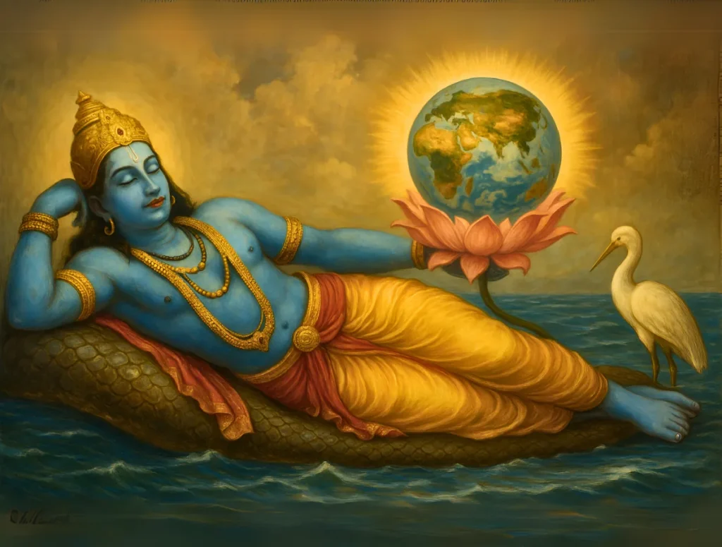 Lord Vishnu and the Universe