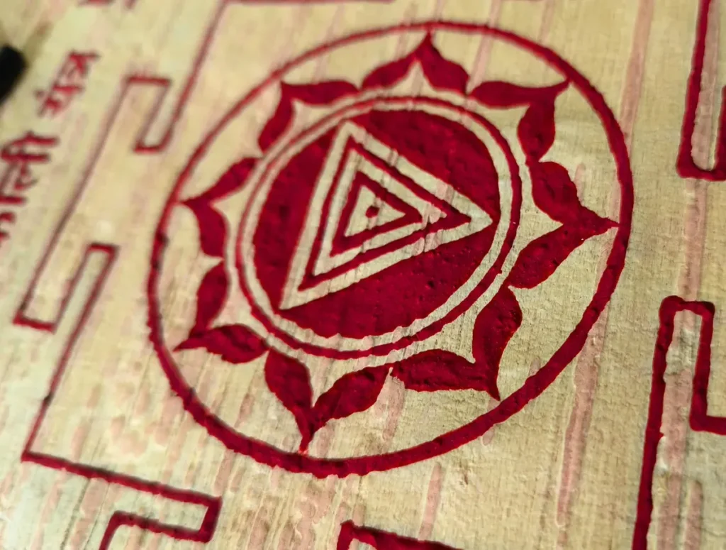 Handmade Kali Yantra on Bhojpatra