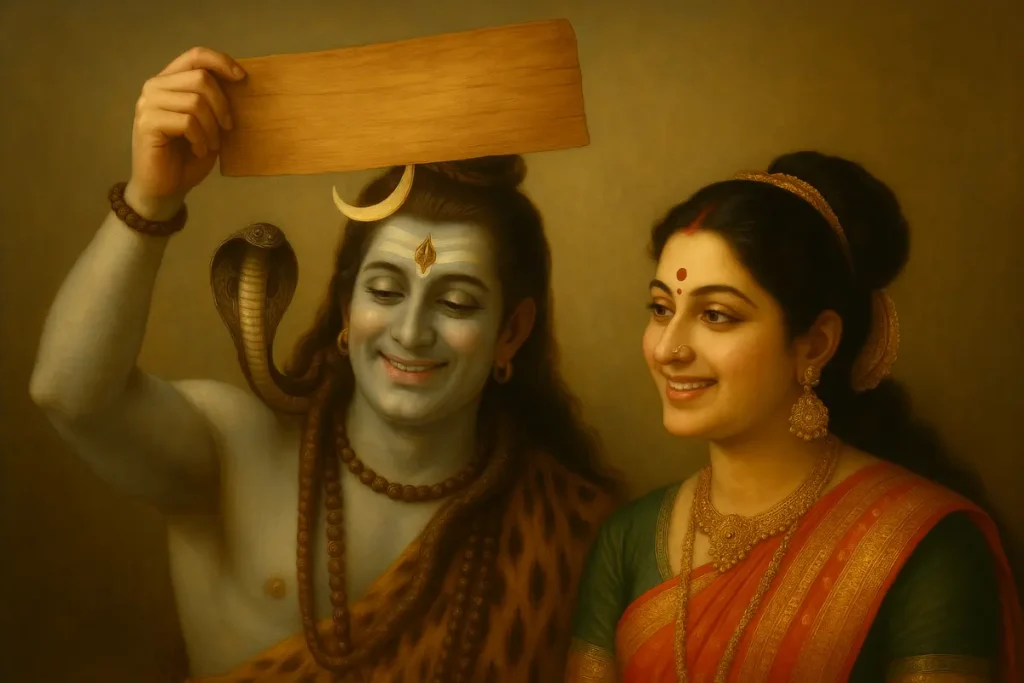 Lord Shiva-Parvati-Bhojpatra