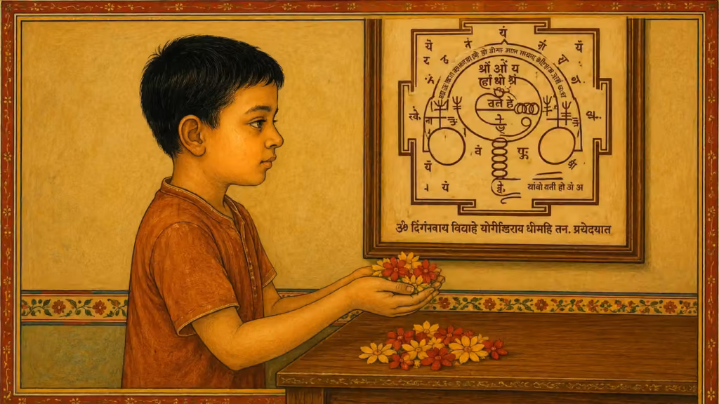 Worshipping the Sri Dattatreya Yantra