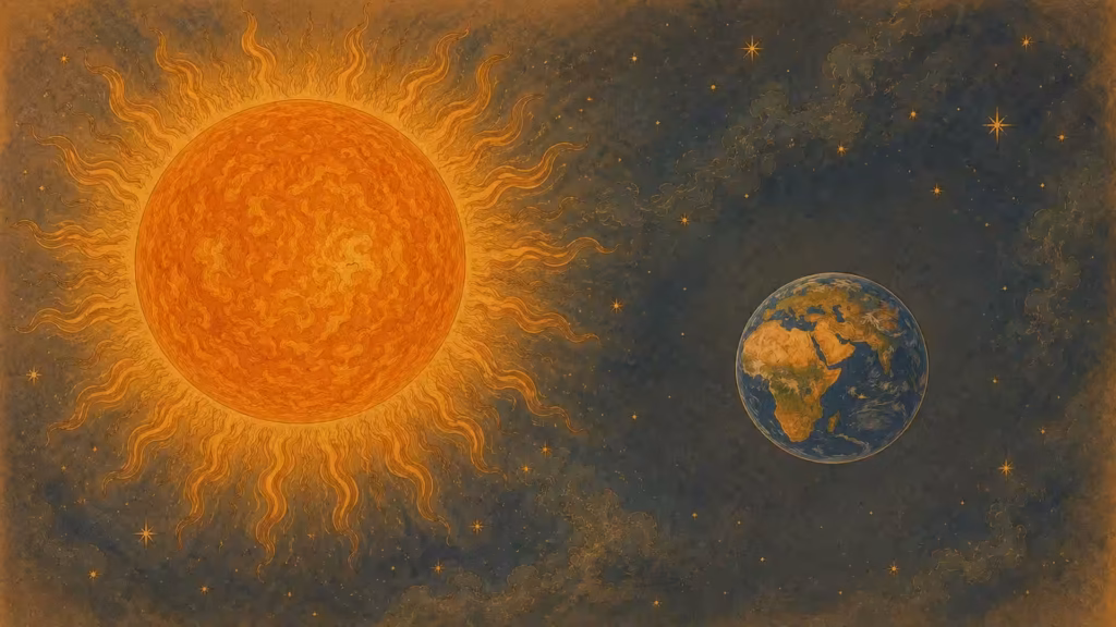Sun and Earth