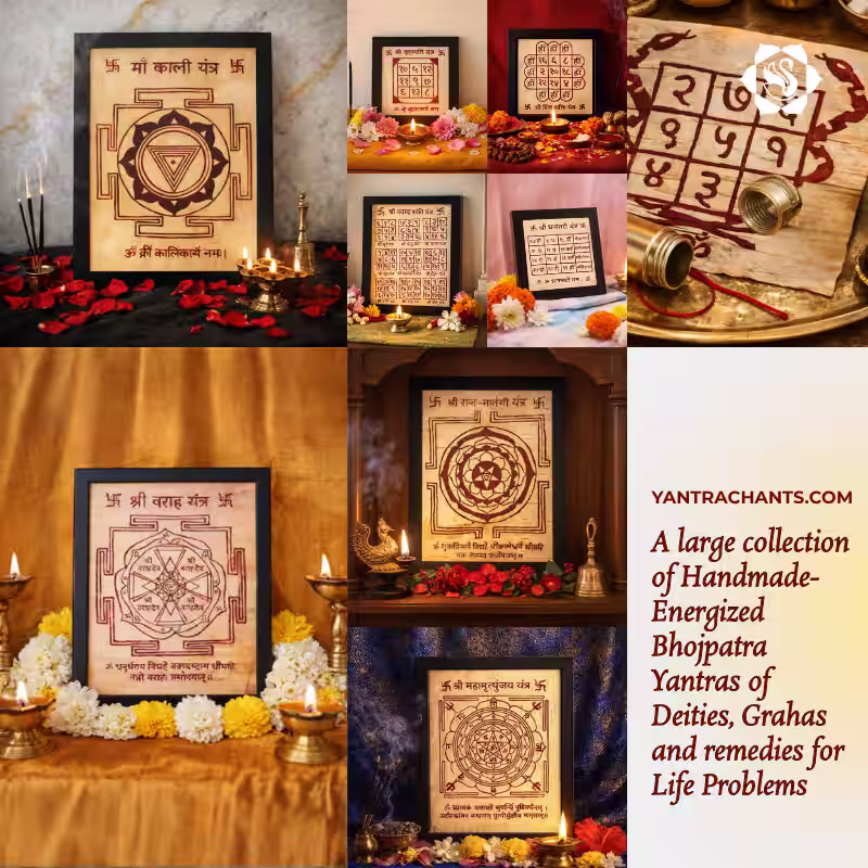 Selección de yantras sagrados de Yantra Chants.